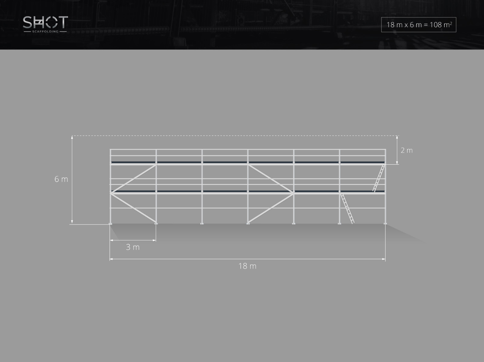 NEW 115sqm scaffolding type RUX Lešení scaffolding skele scaff 65 FREE SHIPPING