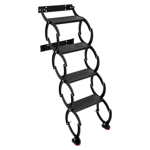 Wall Mounted 4 Step Folding Ladder TelescopingLadders Retractable Folding Stair