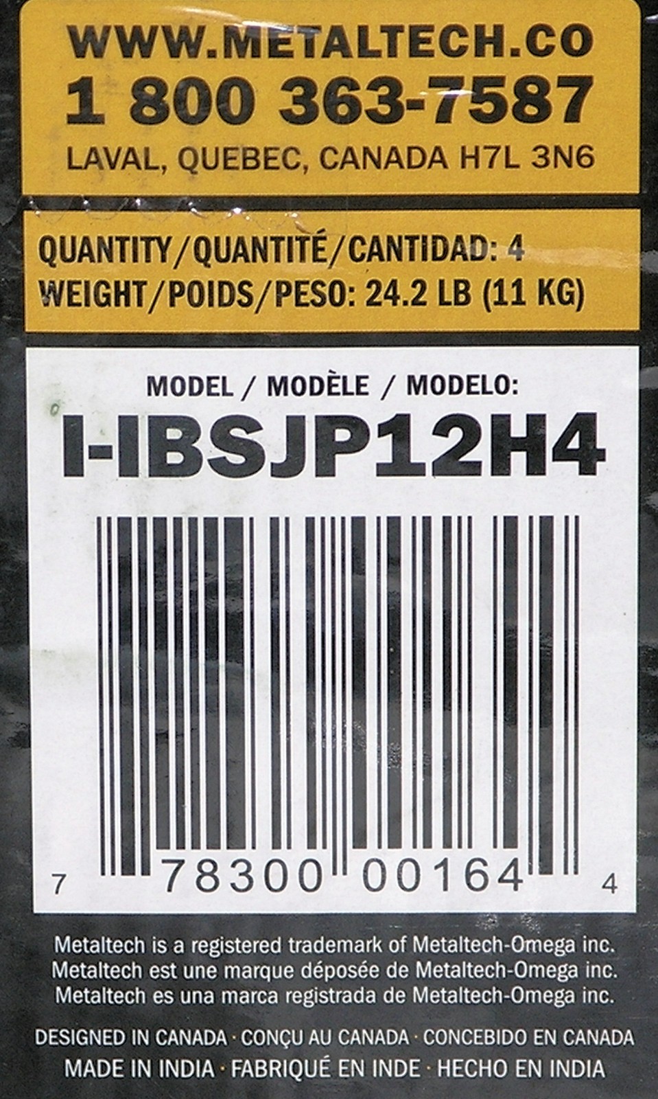 MetalTech Scaffolding Platform 12″ Leveling Jacks Galvanized Steel 4-Pack NIB