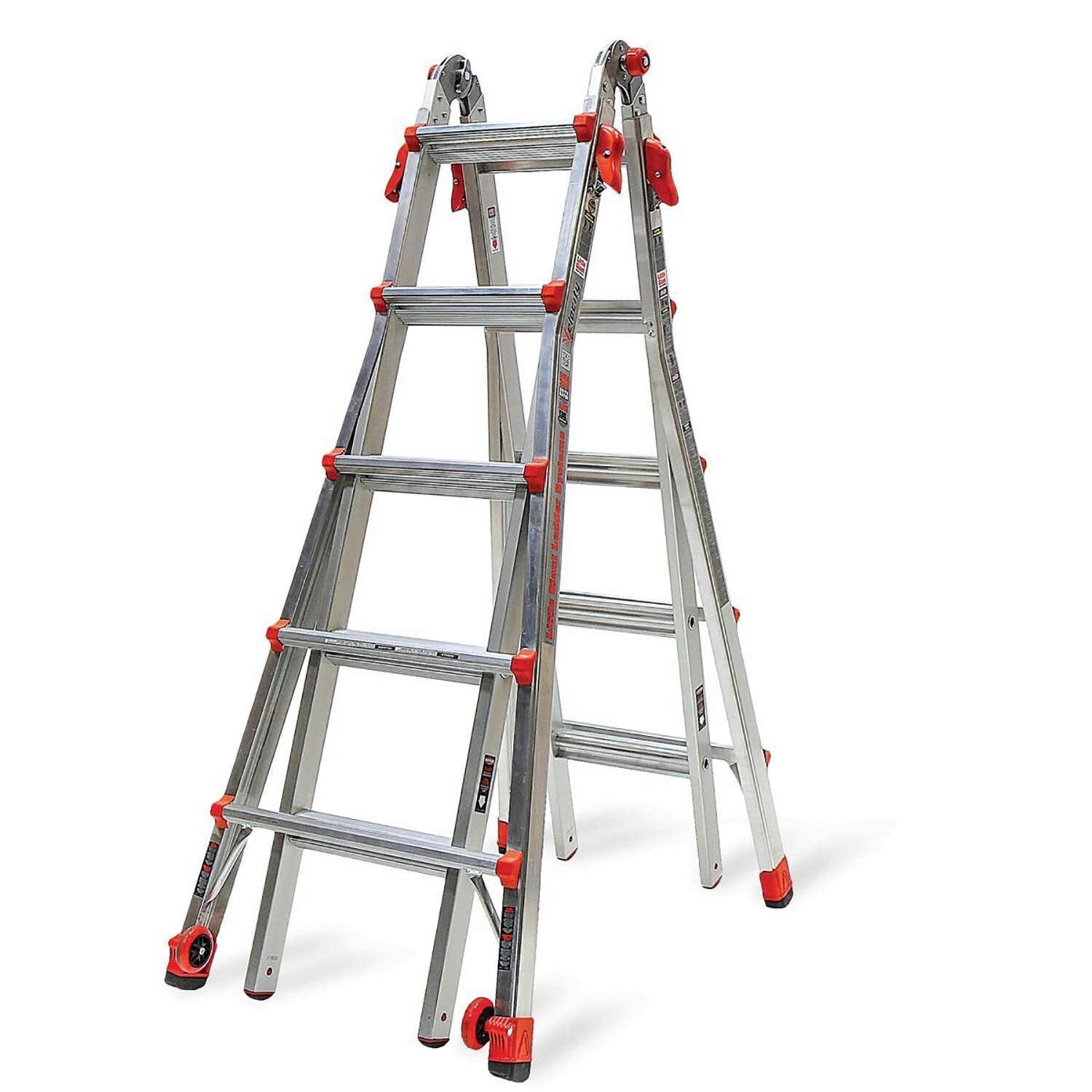 Little Giant Ladders, Velocity with Wheels, M22, 22 Ft, Multi-Position Ladder…