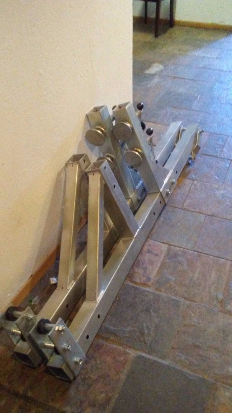 parapet clamp NEW, steel, galvanized, HIGH END real deal here 1 pair ( 2 clamps)