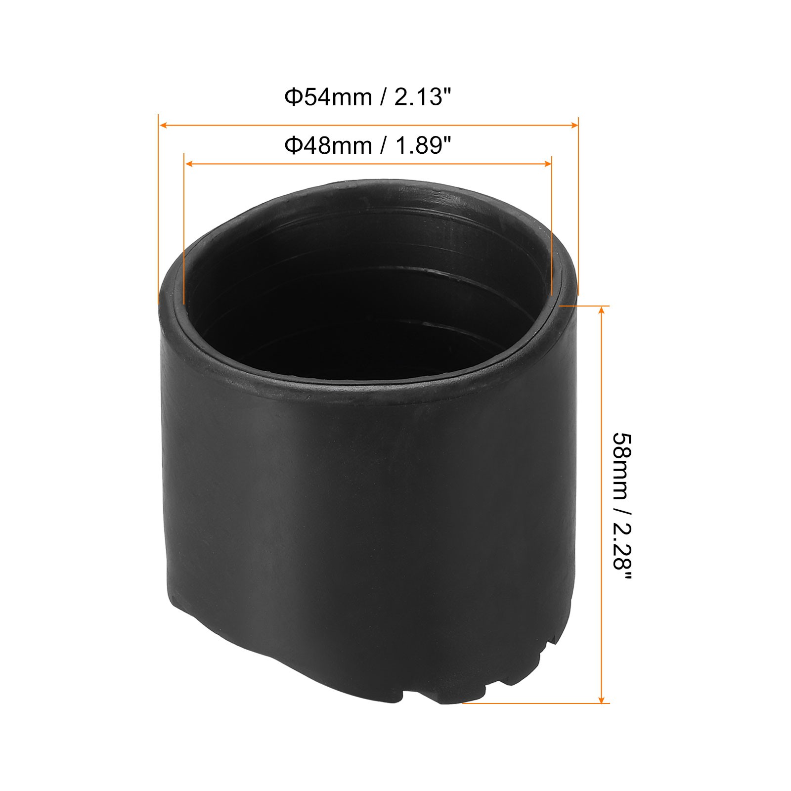 2Pcs Ladder Non Slip Feet 1.9″/48mm Round Foot Cushion for Protection