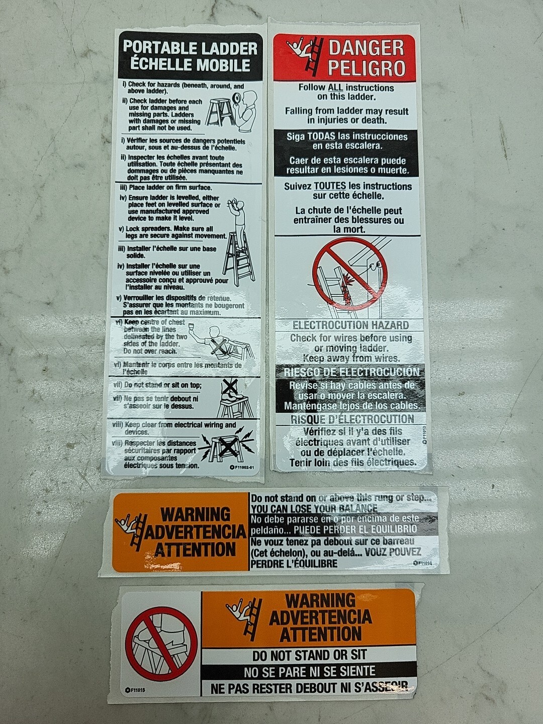 2 Pack Louisville Ladder Label Kit PK-AS1000 *SEE PICTURES