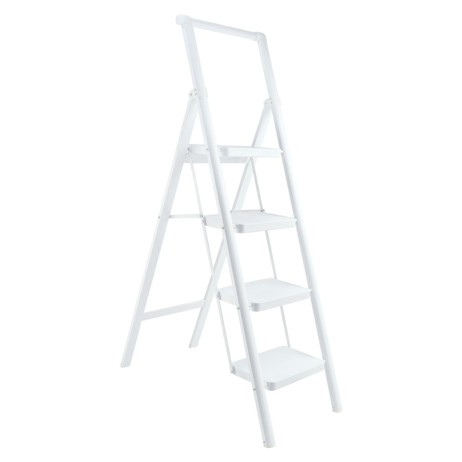 4 Step Ladder, Foldable Step Stools for Adults Anti-Slip Pedal, Lightweight.