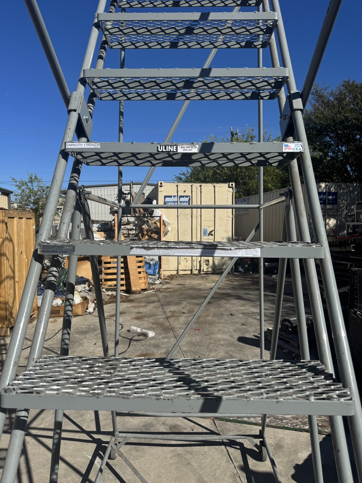 ULINE 13 STEP WAREHOUSE LADDER
