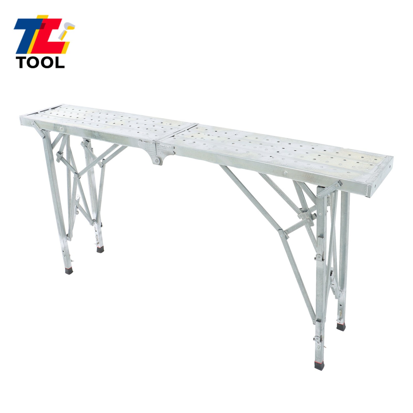 1.8m Portable Folding Adjustable Scaffolding Work Platform Aluminum Alloy