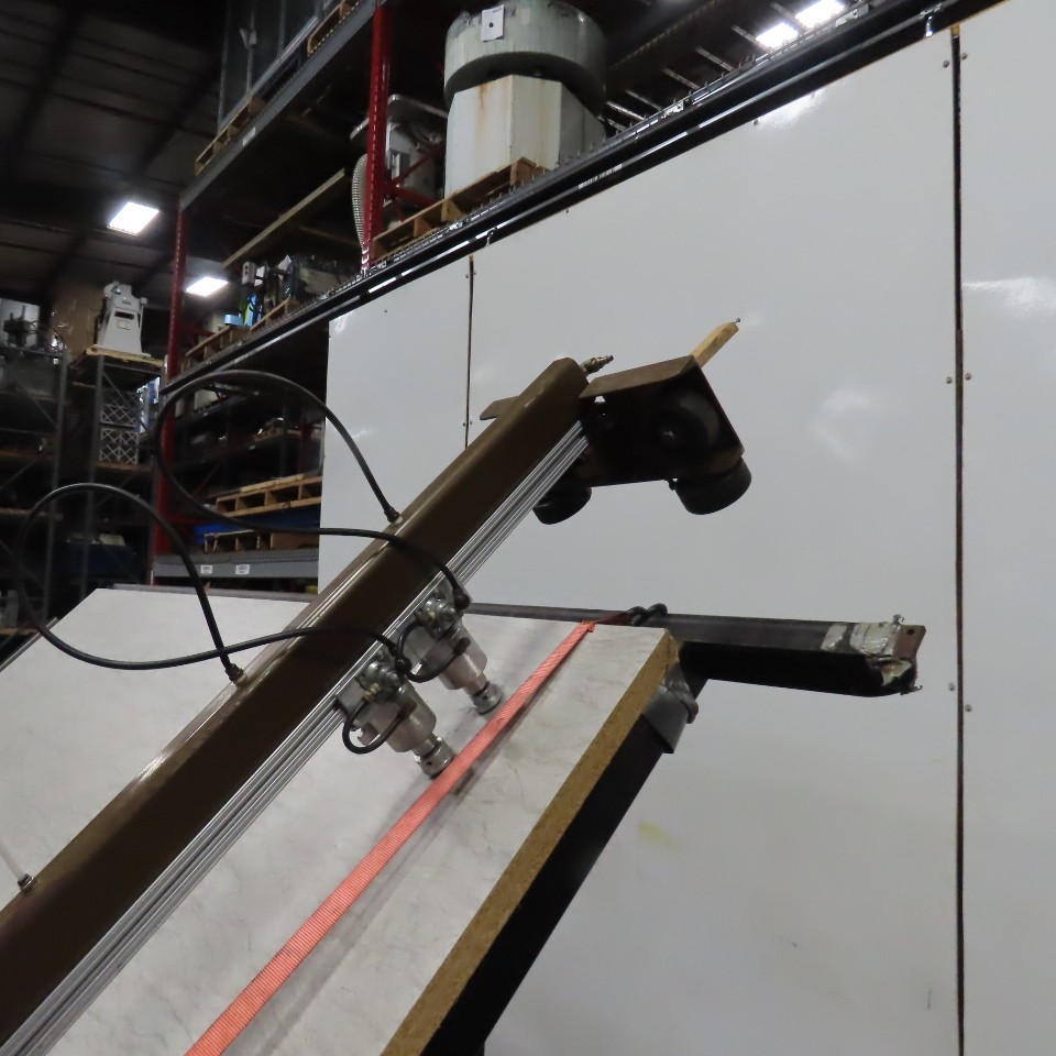 Custom Fab 8′ x 52″ Face Frame Assembly A Frame Table 5 Pneumatic Clamps