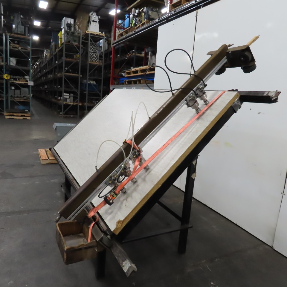 Custom Fab 8′ x 52″ Face Frame Assembly A Frame Table 5 Pneumatic Clamps
