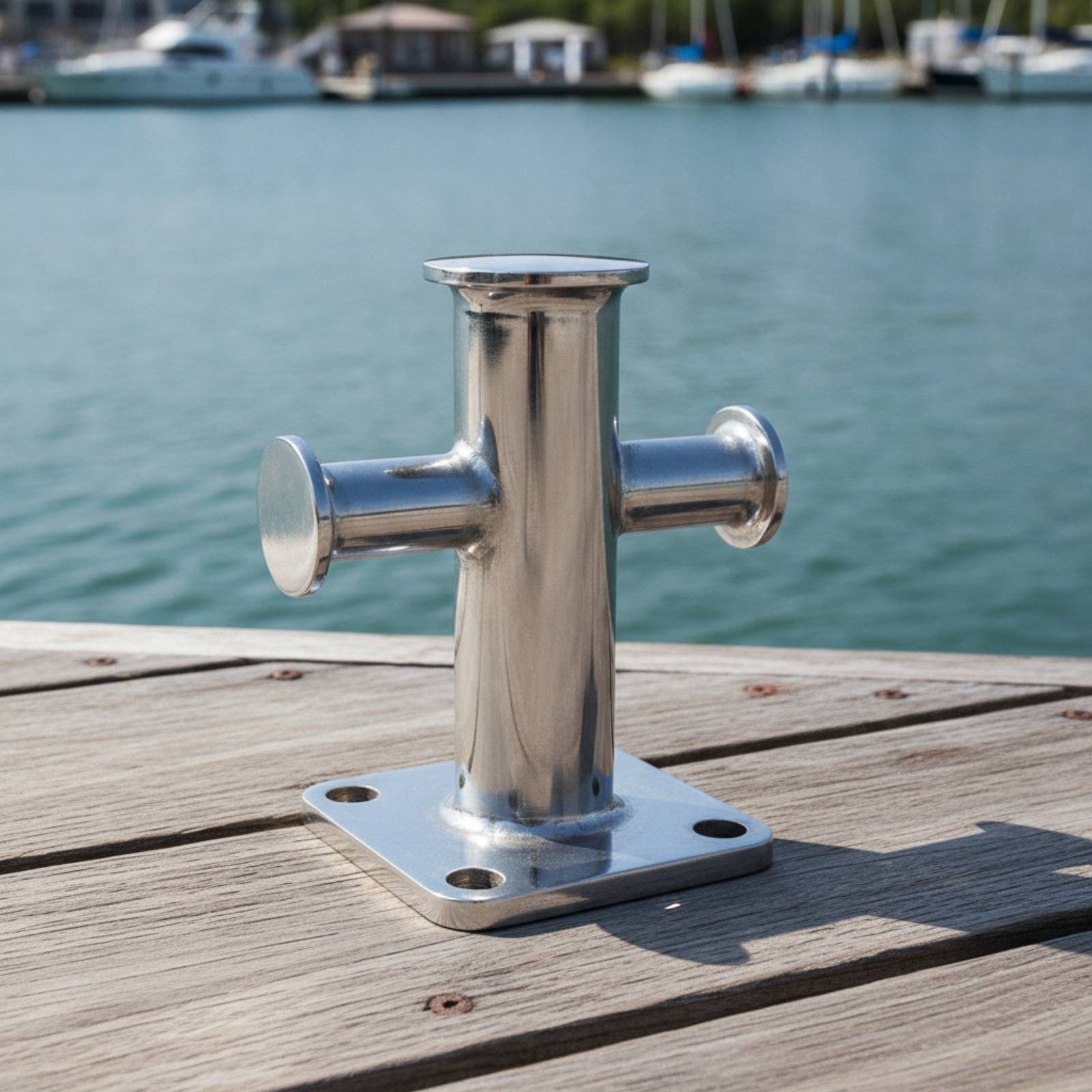 Single Cross Bitt Bollard Bolt-down Cross Bitt Bollard Long-Lasting