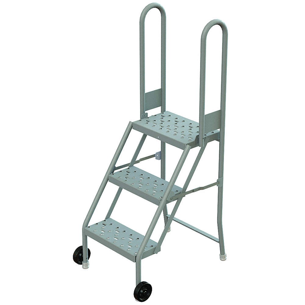 TRI-ARC KDMF103166 Tilt and Roll Ladder,Platfm 30 In H 4RCT5