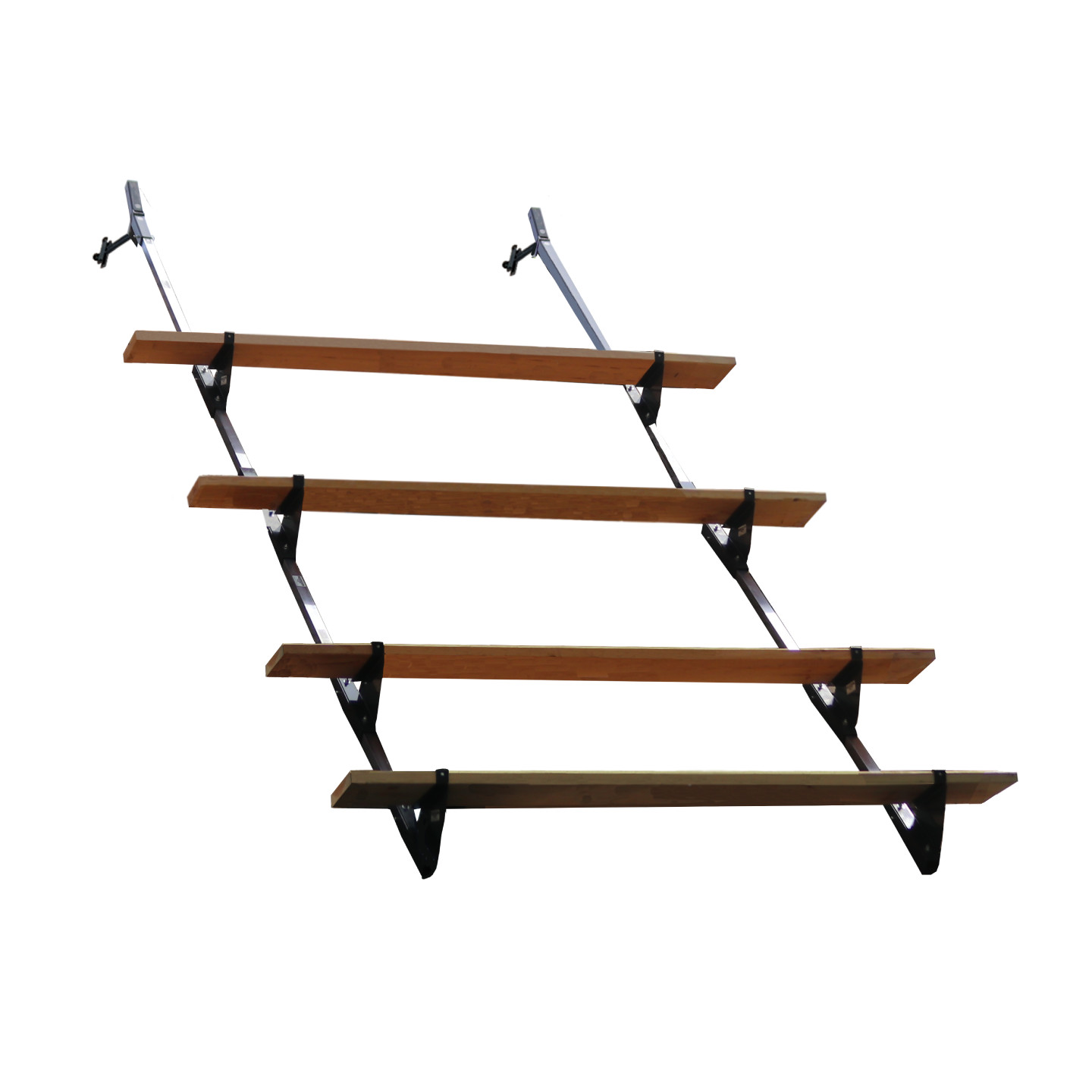 Steep Slope Scaffold System for Roofs with 8/12 to 14/12 Pitch – OSHA Compliant