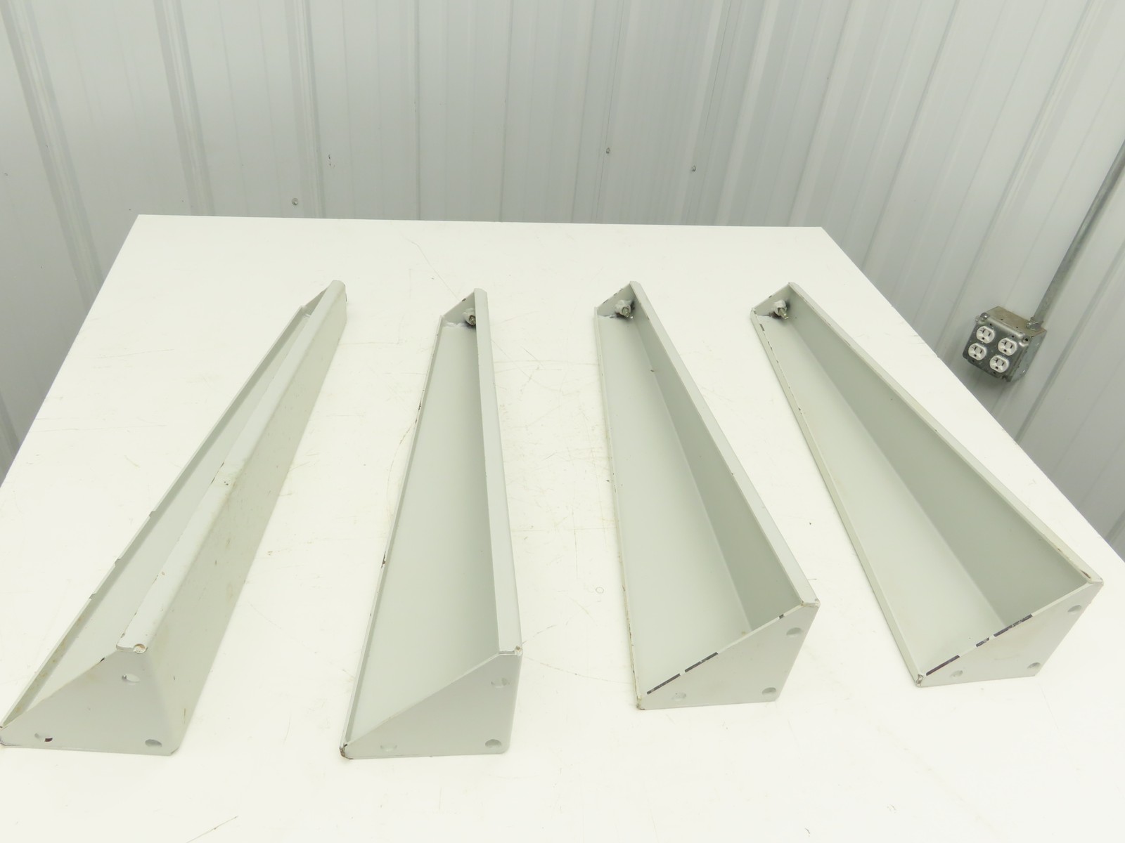 Omga Machine Base Table Legs 26-1/2″ Long White Radial Arm Saw Set of 4