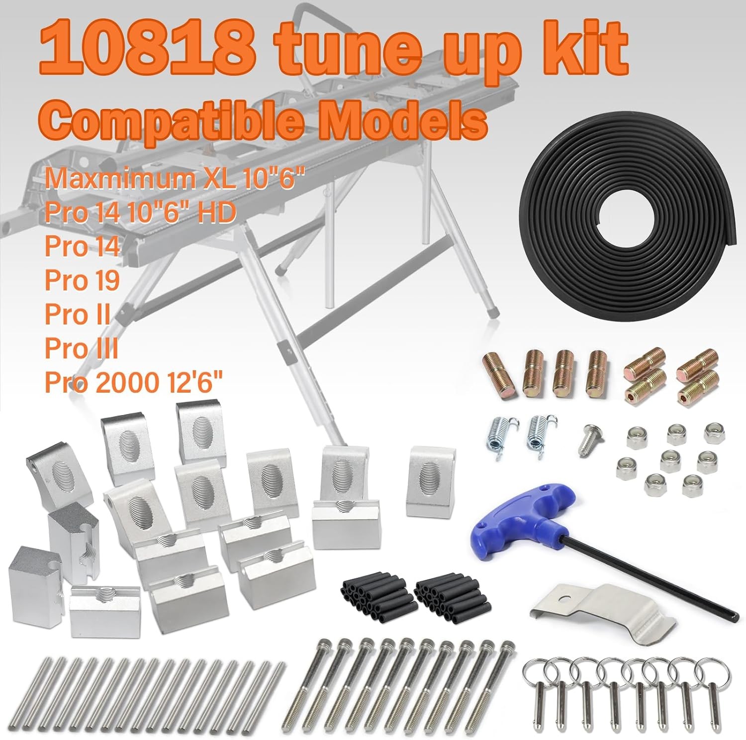 10818 Brake Tune up Kit, Brake Parts for Tapco Maxmimum XL 10″6″, Pro 14 10″6″ H
