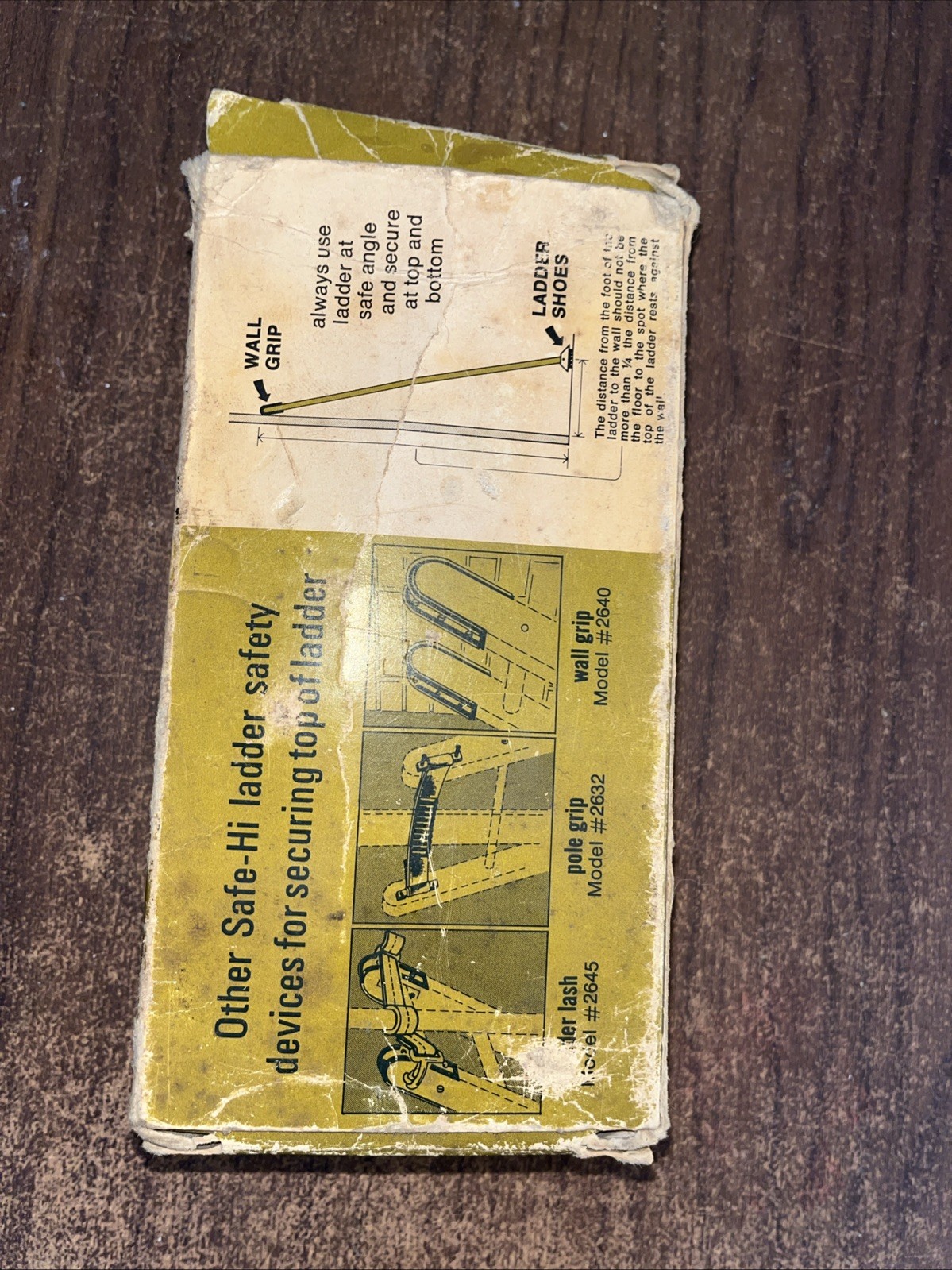 Vintage Safe-Hi Ladder Shoes #2600 in Original Box W Instructions No Screws