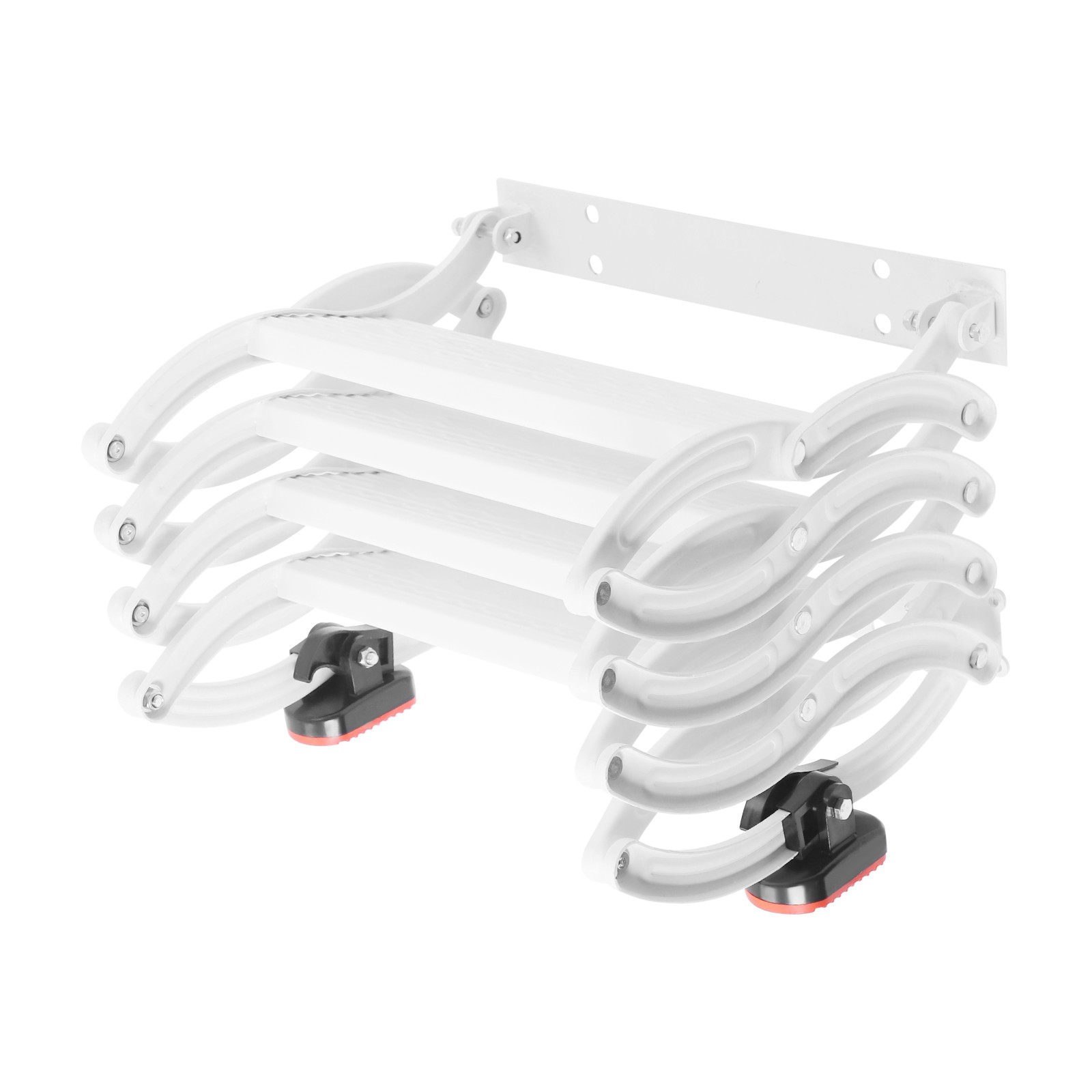 Telescoping Step Ladders Retractable Folding Stair Wall Mounted Folding Ladder
