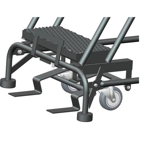 NEW! Ballymore 143 in H Steel Ladder-11 Step Expanded Metal-450lb Load Cap!!