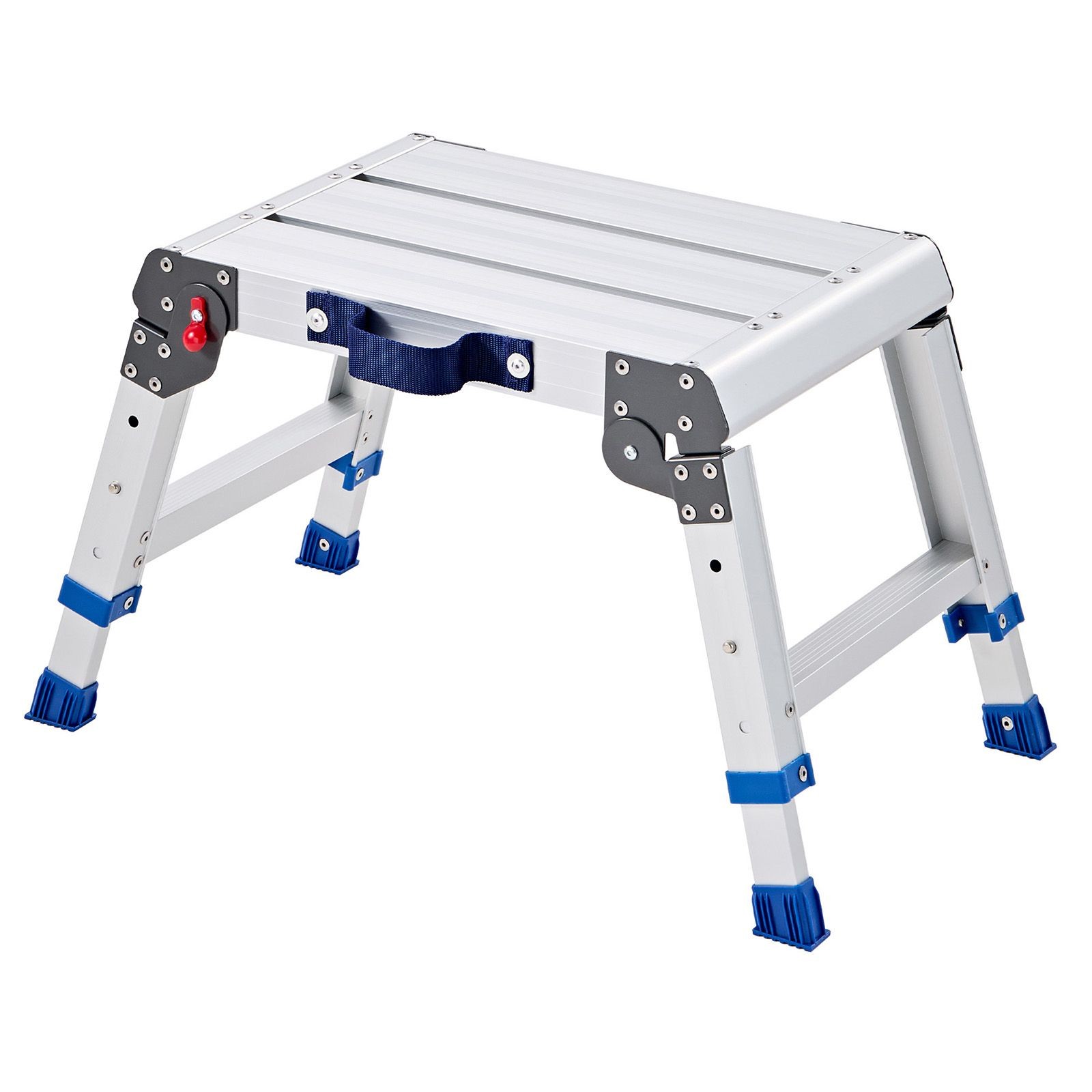 Folding Work Platform, Adjustable Height 12 – 16 in, 500 lbs Capacity Aluminum