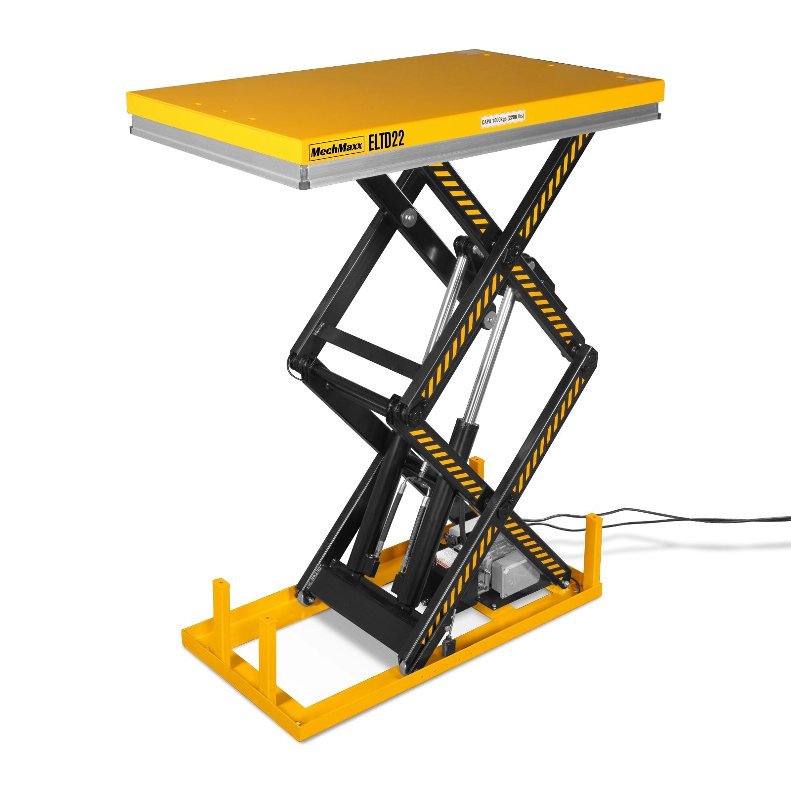 2200 lbs Capacity Electric Hydraulic Lift Table 51.2”x32.3” Platform, ELTD22