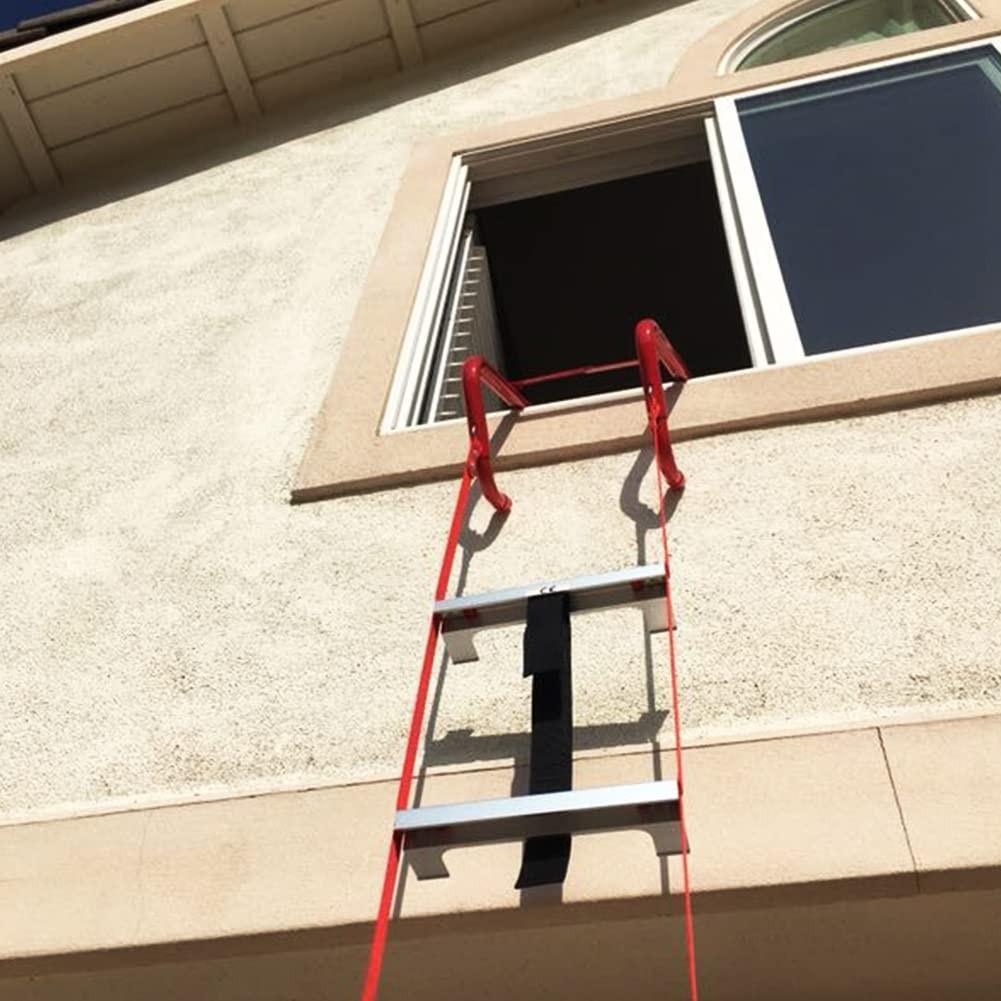 Hausse Retractable 2 Story Fire Escape Ladder 13 Feet 724190825600