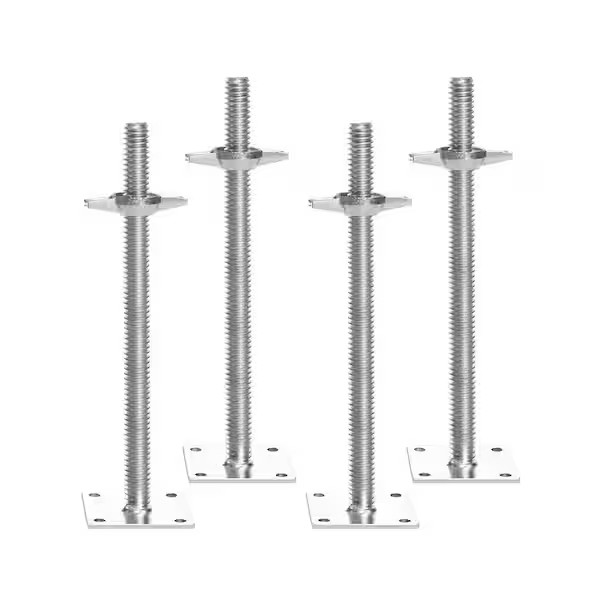 4-Pack Adjustable Leveling Jacks, 18.2 in. Adjustable Height & 3307 lbs./1500 kg