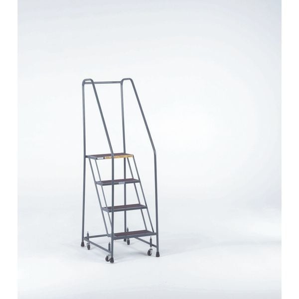 Ballymore H318p 58 1/2 In H Steel Rolling Ladder, 3 Steps, 450 Lb Load Capacity