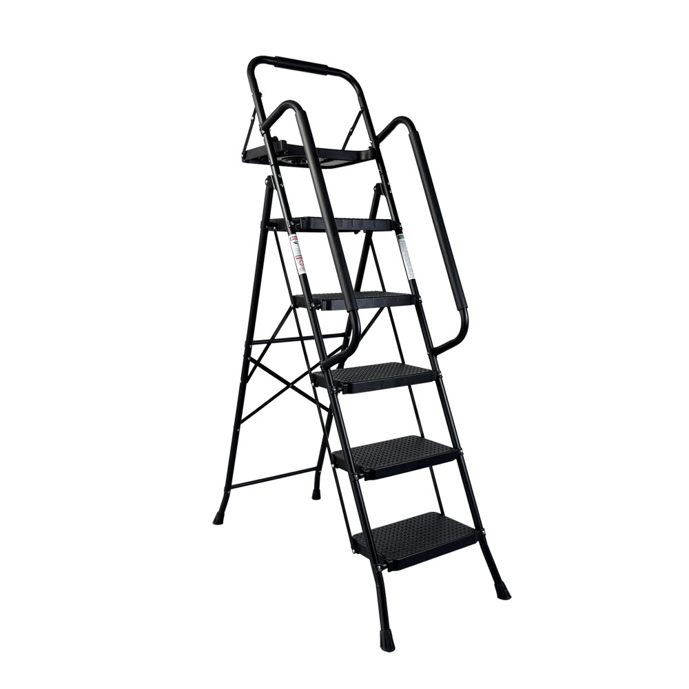 5 Step Ladder,Folding Step Stool with Wide Anti-Slip Pedal,Lightweight,Portable