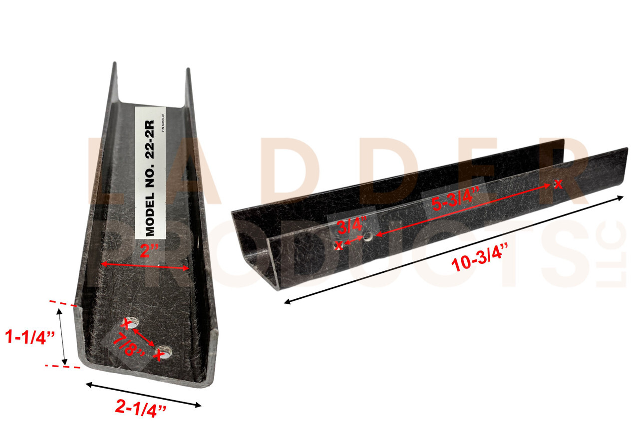 Werner Step Ladder Fiberglass Rail Shield Kit 22-2F 22-2R