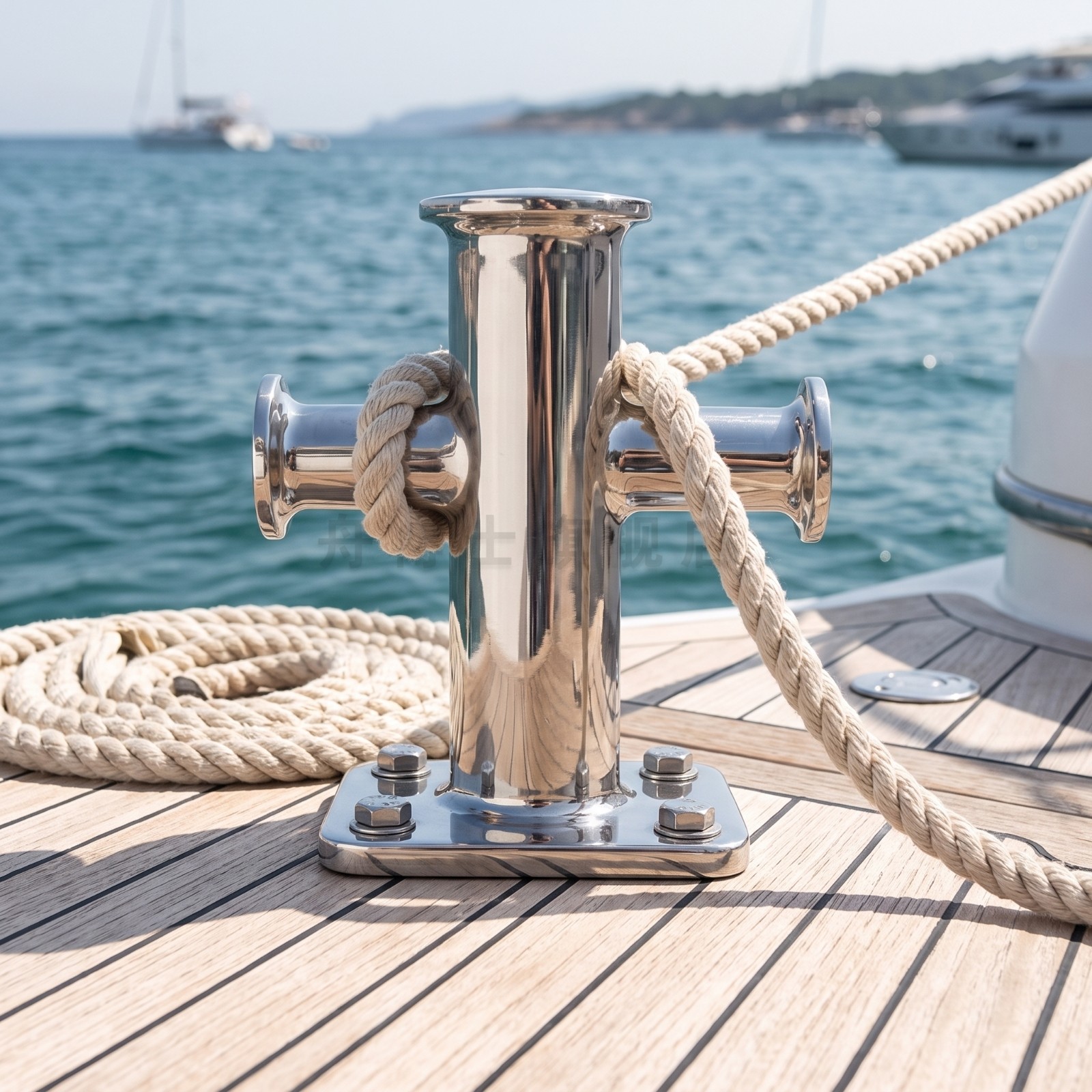 Single Cross Bitt Bollard Bolt-down Cross Bitt Bollard Sturdy for Docks