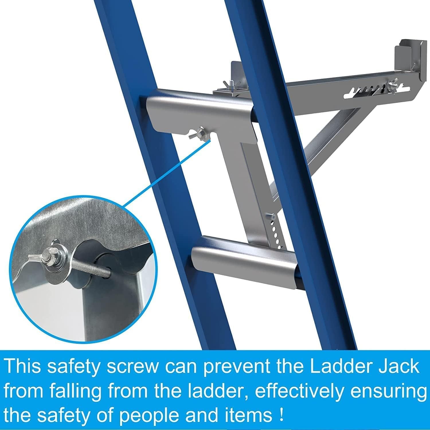 Two-Rung Short Body Ladder Jacks Scaffold Bracket (1 Pair)