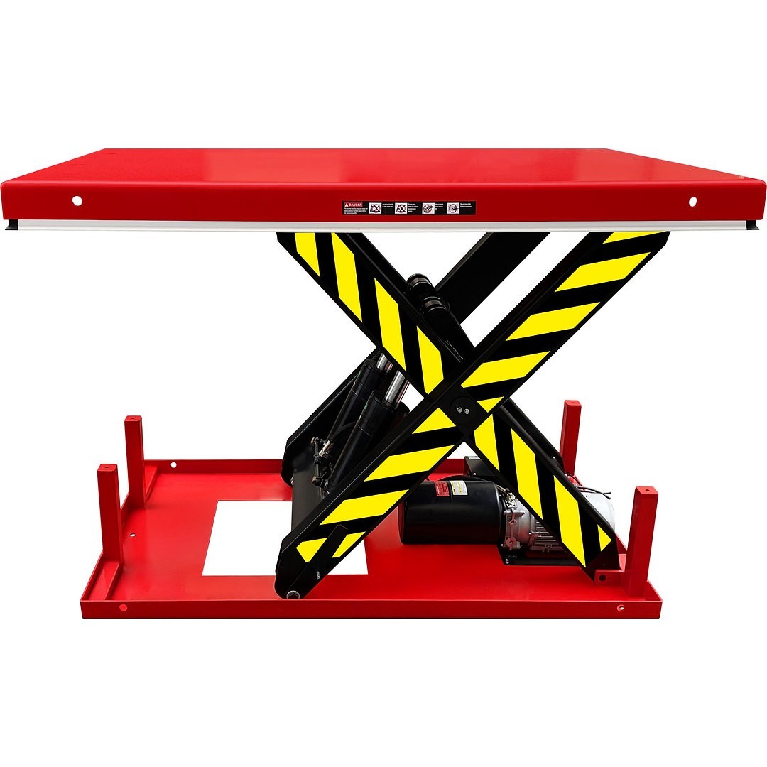 Electric Hydraulic Scissor Lift Table With Foot Pedal, 13,200 lb., 67″ x 47-1/4