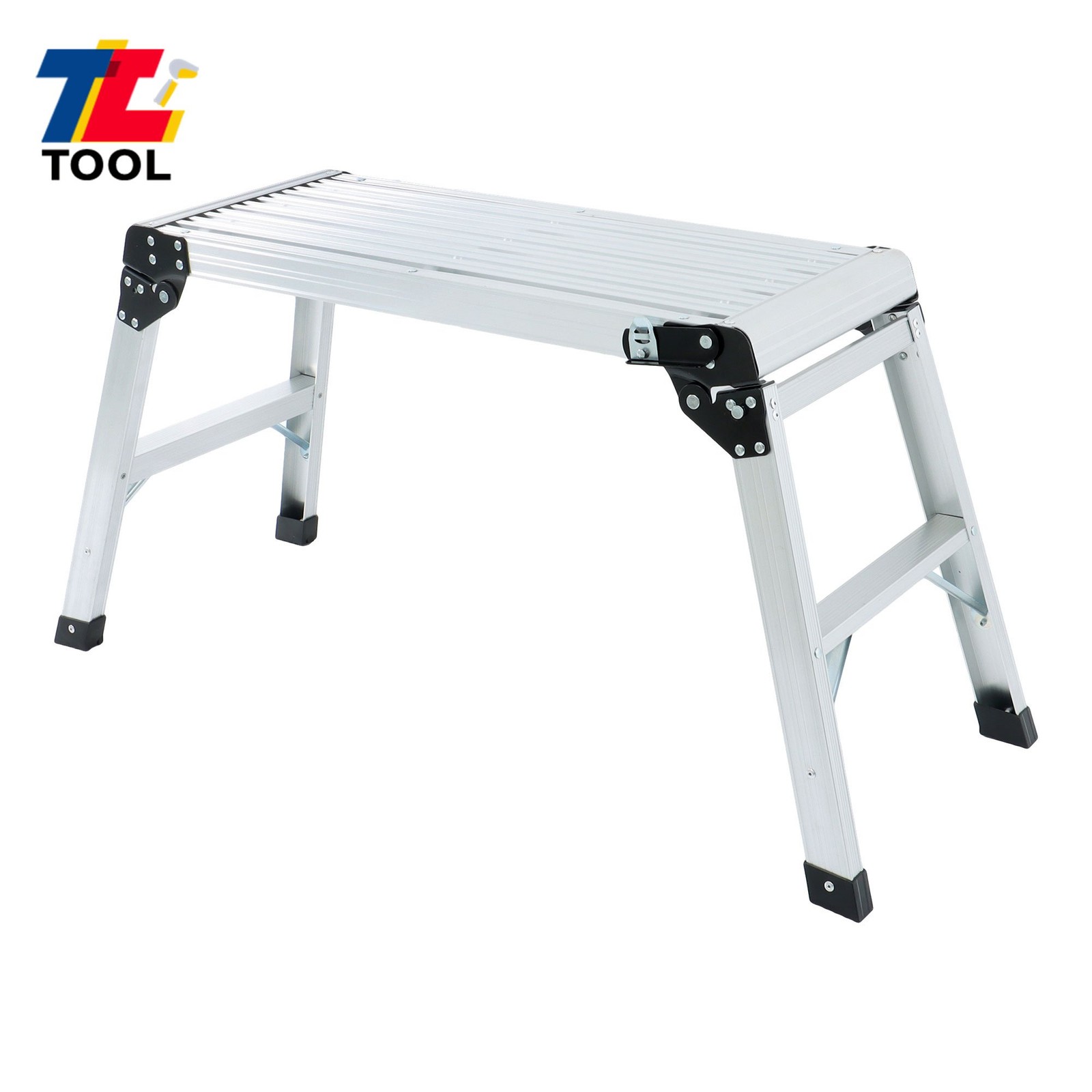 High Quality Work Platform 30″ Heavy Duty Foldable Aluminum Step Ladder 330 Lbs