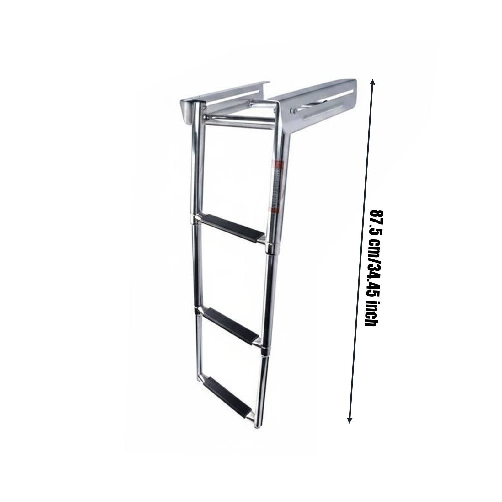 Telescoping Boat Ladder Foldable Folding Boarding Ladder Sturdy Duty