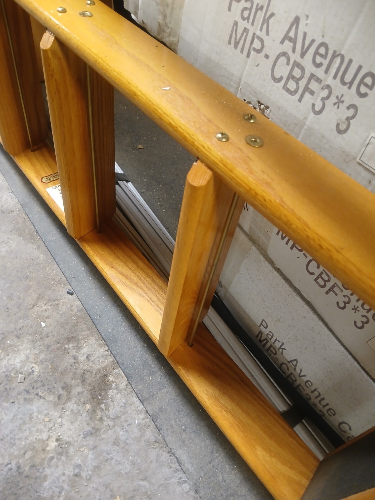 Putnam ROLLING Solid Wood Warehouse/Library LADDER