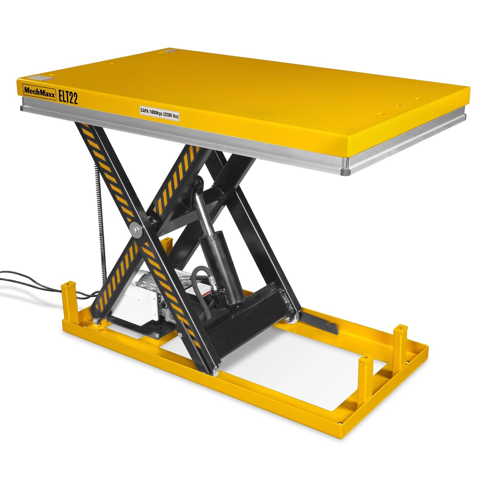 MechMaxx 2200lb Capacity Electric Hydraulic Lift Table 51.2×32.3 Platform,ELT22