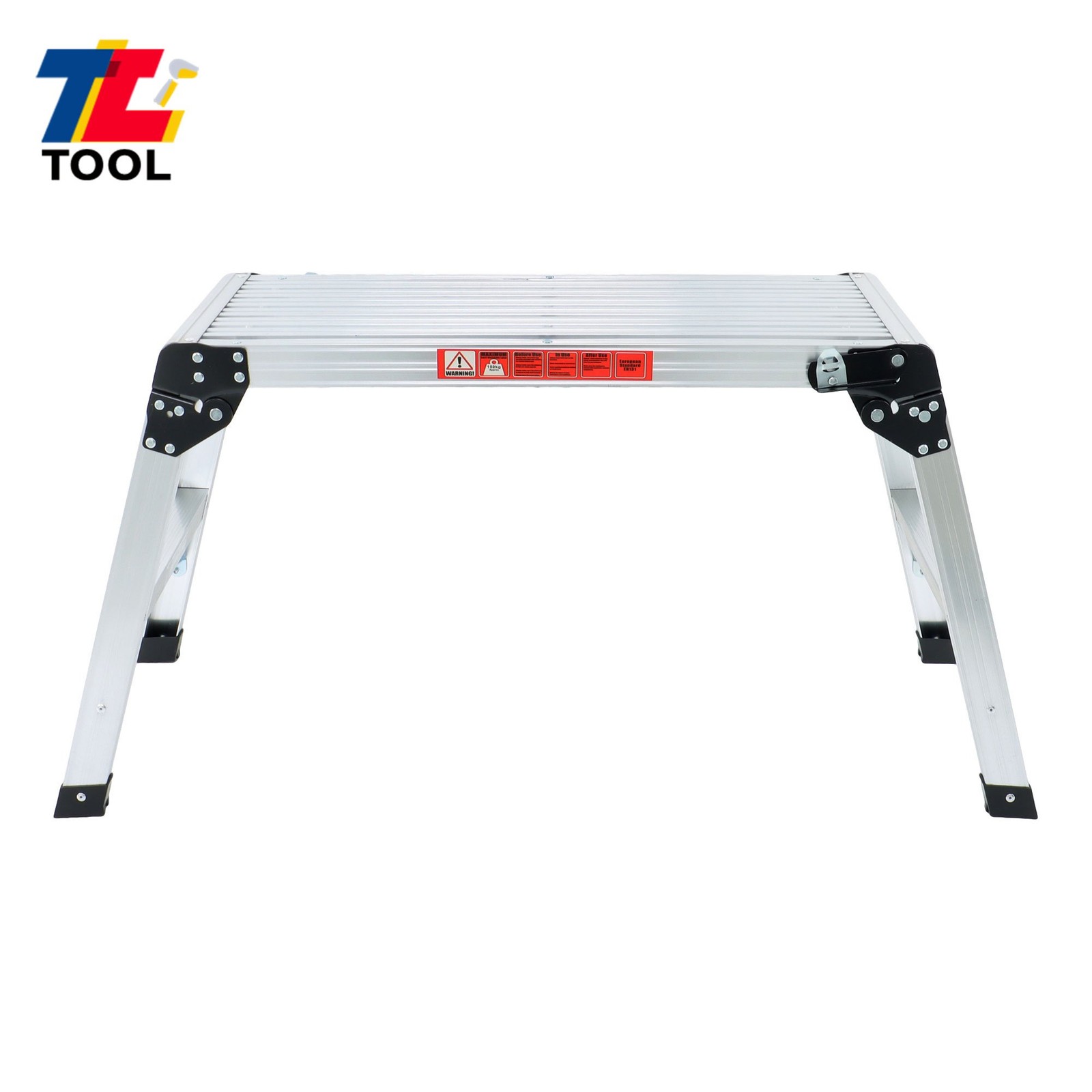 Work Platform 30″ Heavy Duty Foldable Aluminum Step Ladder 330 Lbs Capacity