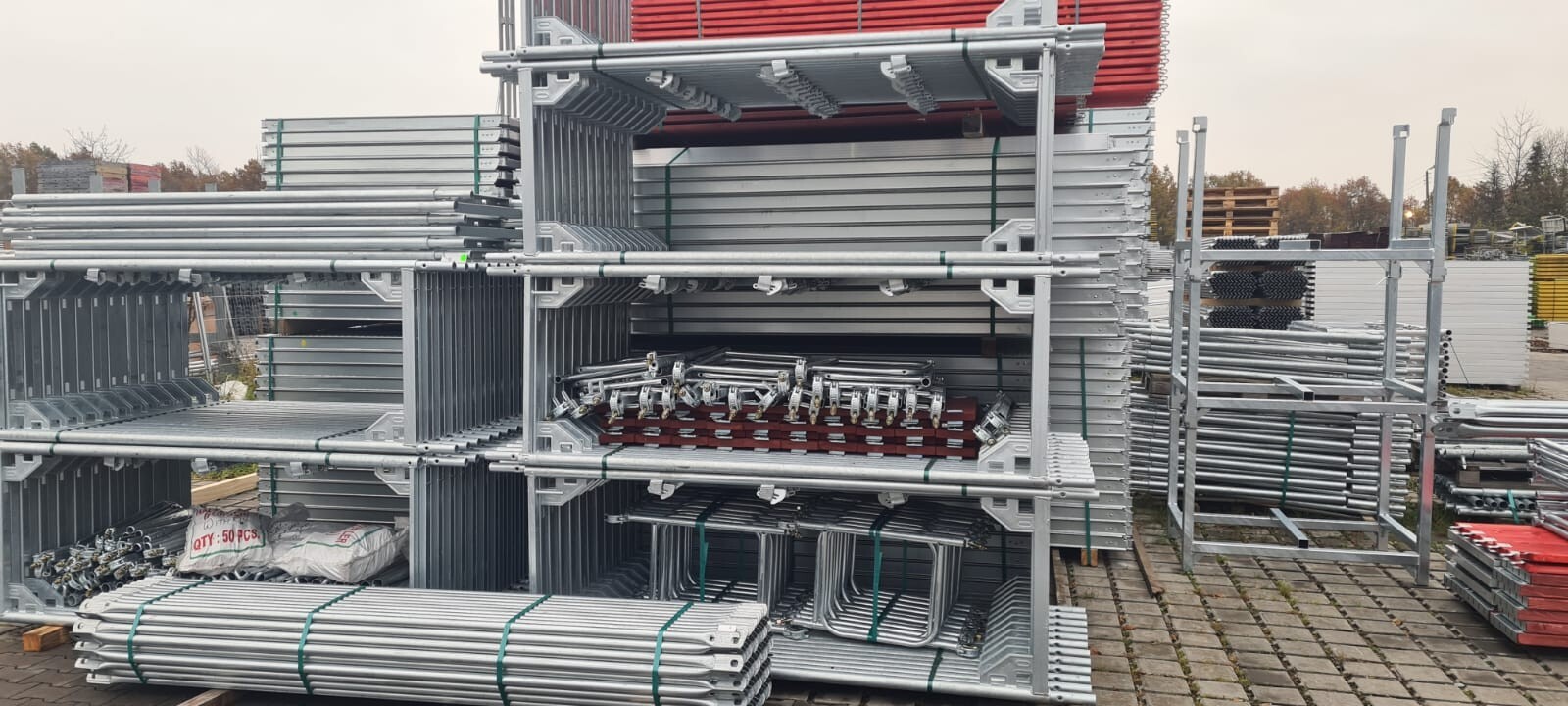 NEW Steel facade scaffolding 10.3X9.21=95m2 SCAFF 73 now with free shipping