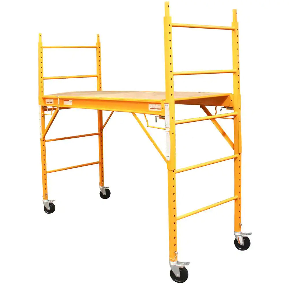 6 Ft. X 6 Ft. X 2.4 Ft. Multi-Use Drywall Baker Scaffolding with 1000 Lb. Cap…