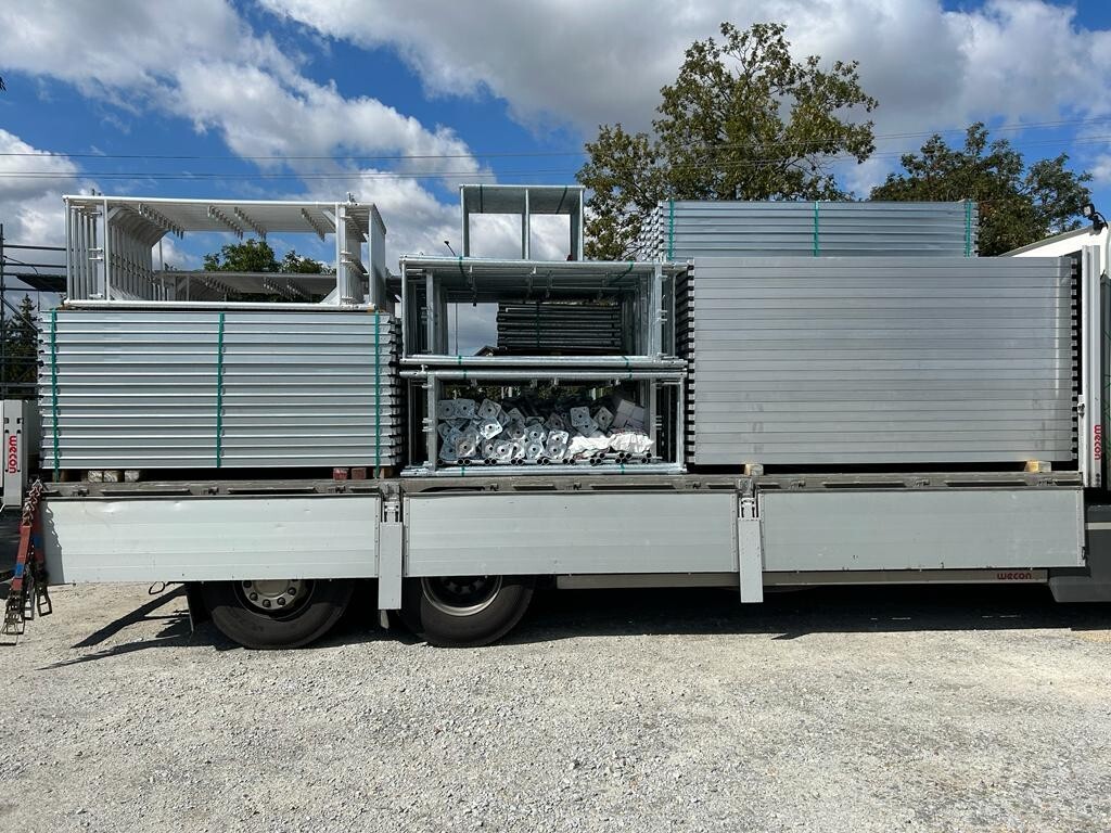 NEW 312 m² no used steel scaffolding Scaff 74 Skele