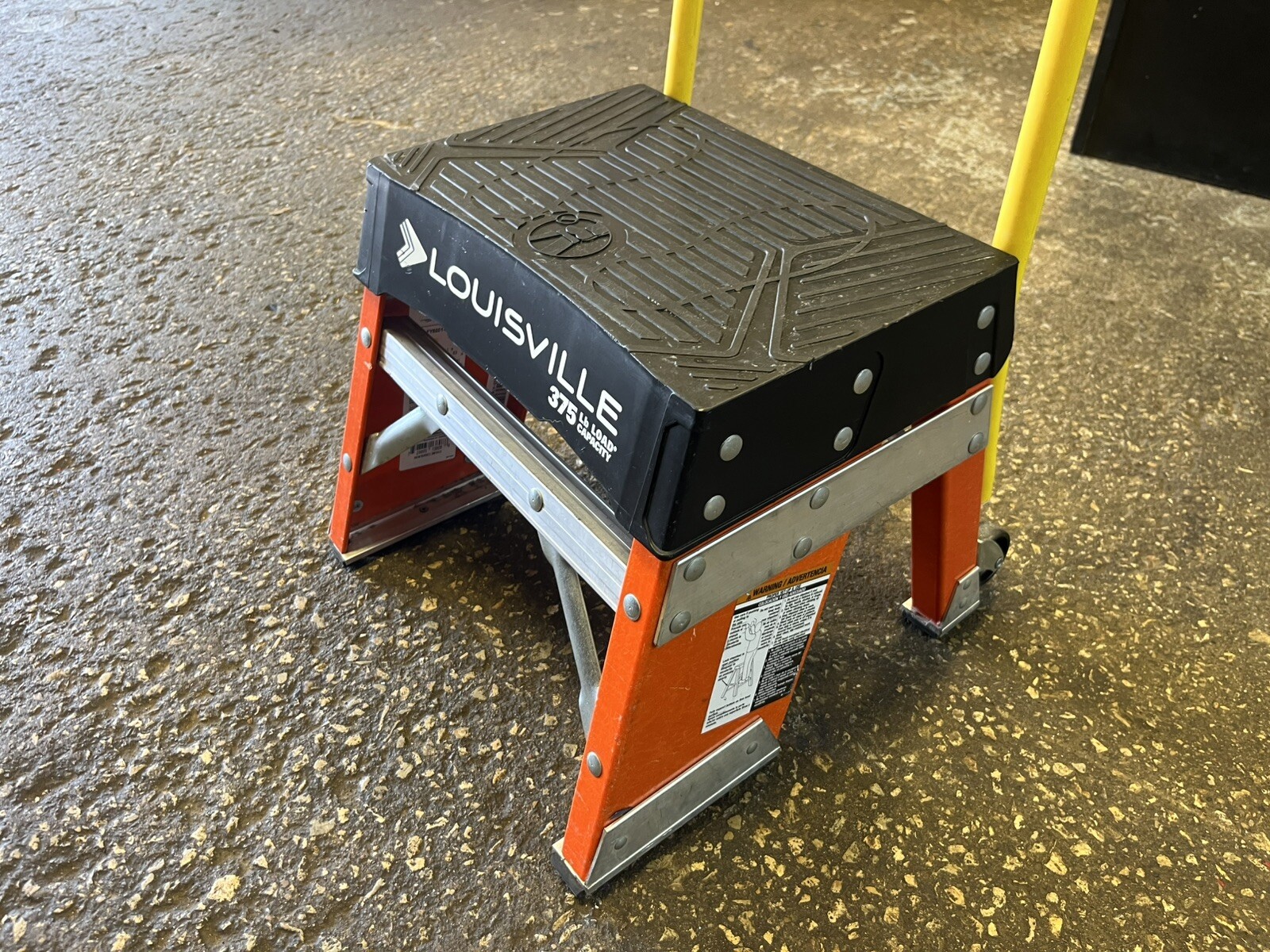 Louisville Fy8001 Step Stand, 1 Steps, 375 Lb Load Capacity, 13 In Tall Step