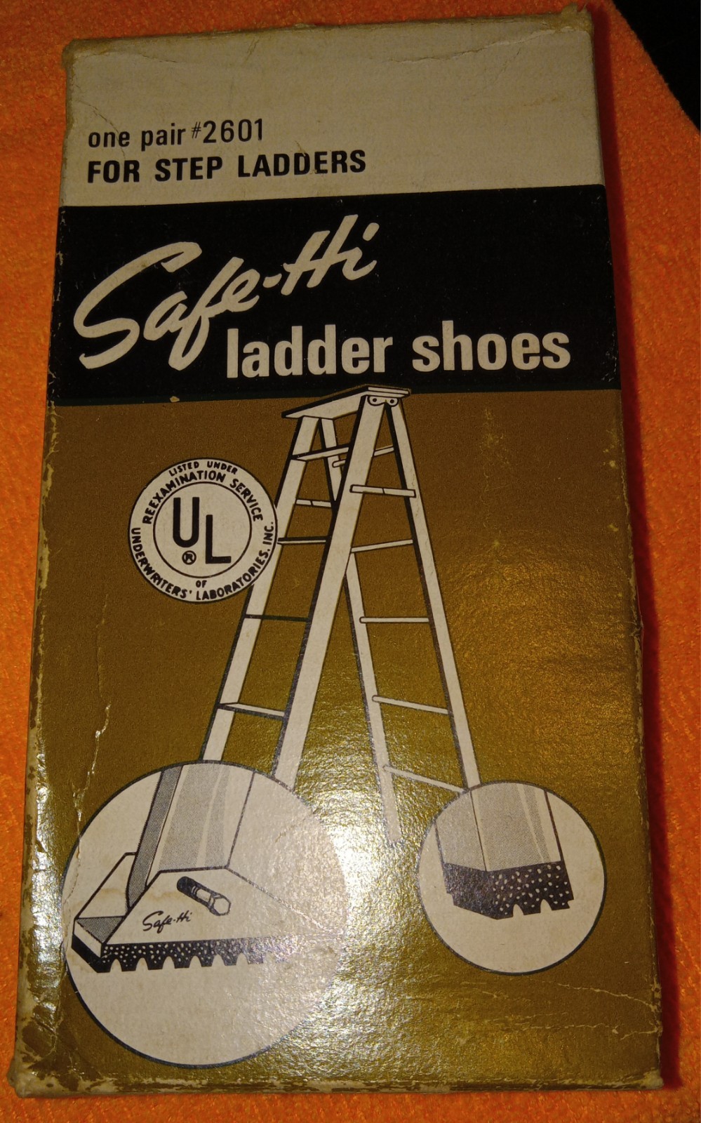 Vintage , Safe-Hi Ladder Shoes #2601 in Original Box w/Instructions New In Box.
