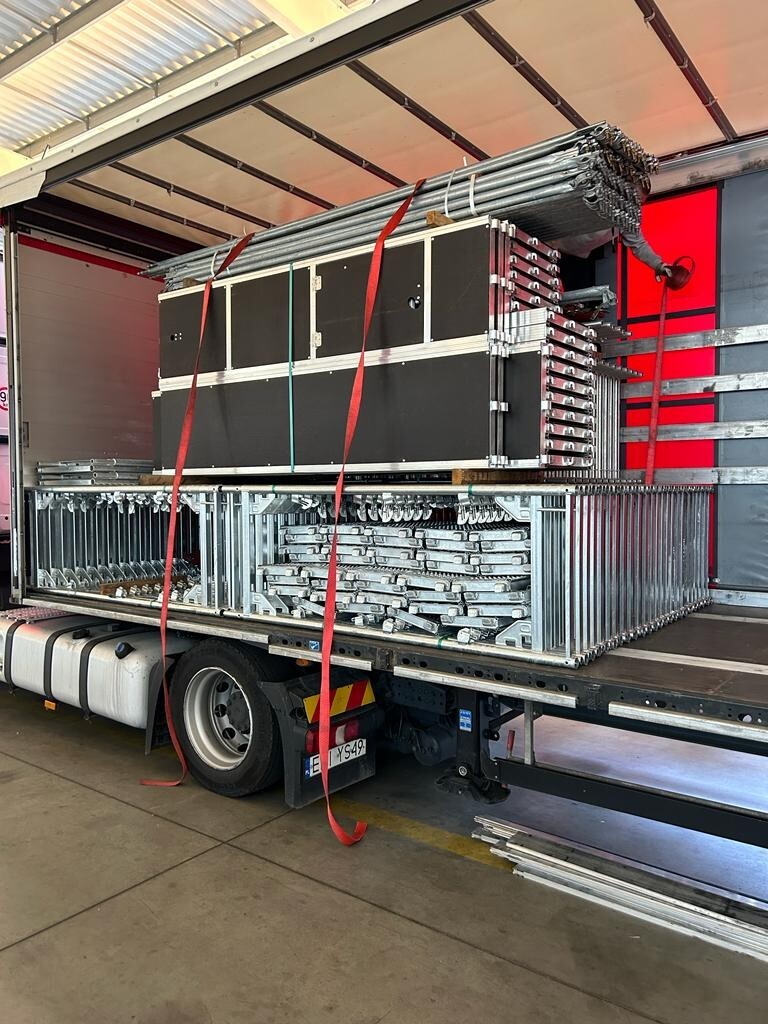 NEW Scaffolding Facade Scaffolding 6×18.42 Steel 115m2 SCAFF 73 Free Delivery!