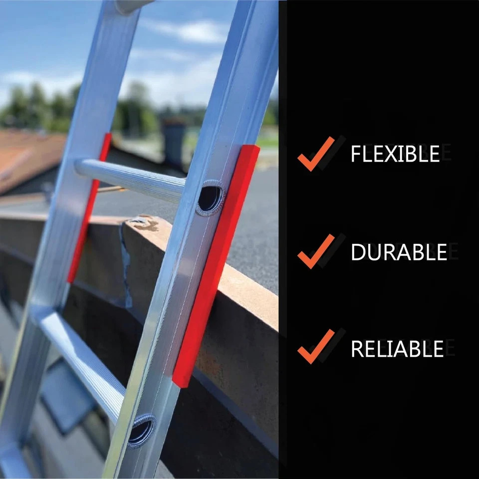LADDER BODYGUARD Ladder Rail Covers for Gutters & 1″ wide Offset “T”, Orange