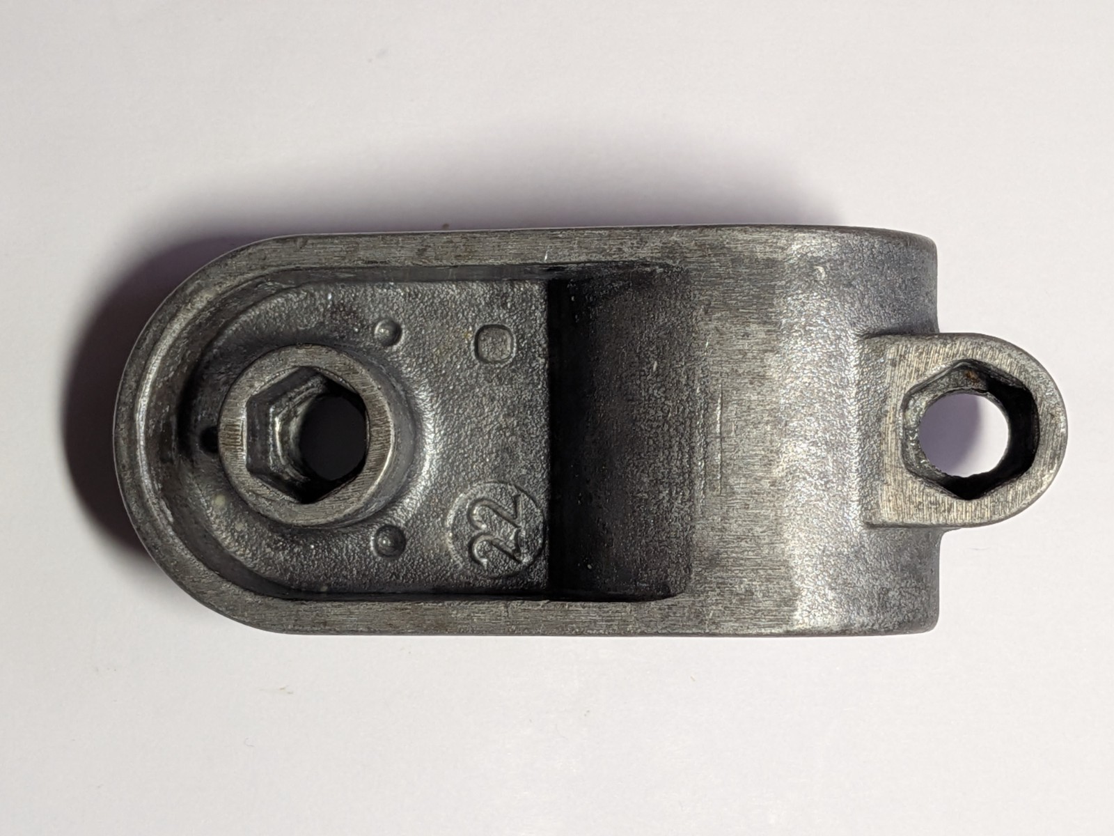 KIPP Tube Clamp Swivel Half Aluminum T-piece Sunken Teeth K0486.520 20mm ID