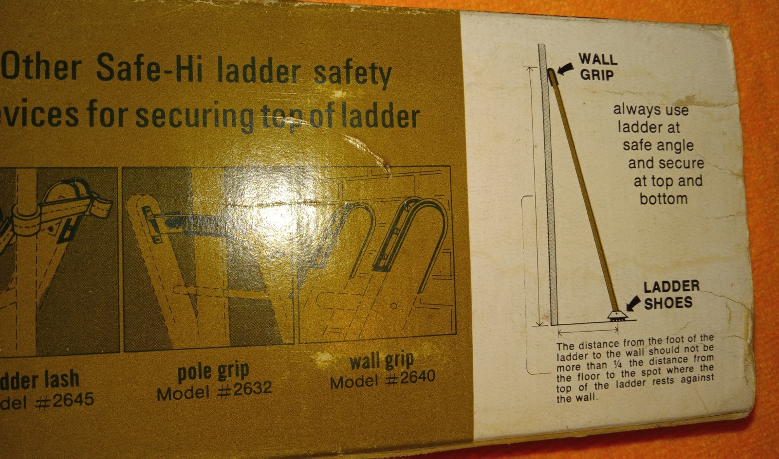 Vintage , Safe-Hi Ladder Shoes #2601 in Original Box w/Instructions New In Box.