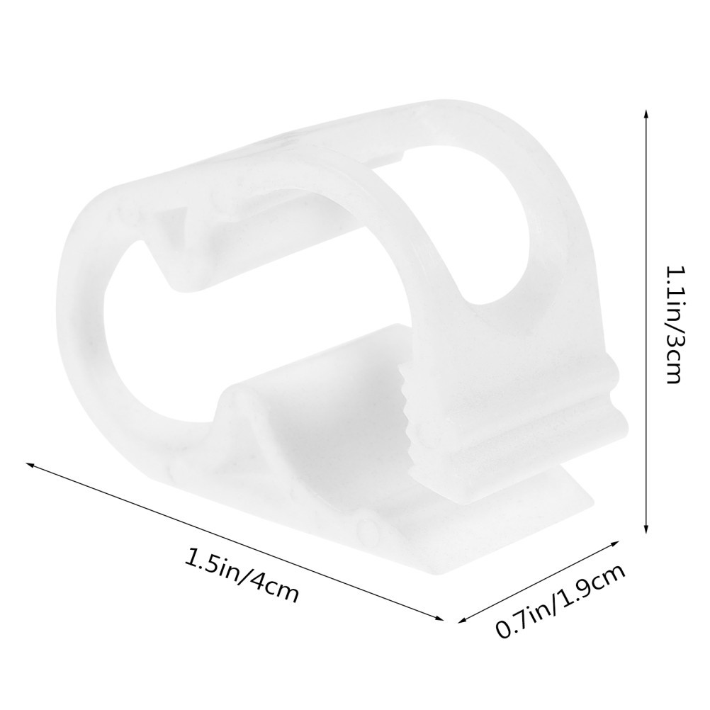10Pcs White Silicone Shut Off Clips Hose Clamps for Beer Wine Tubing Control
