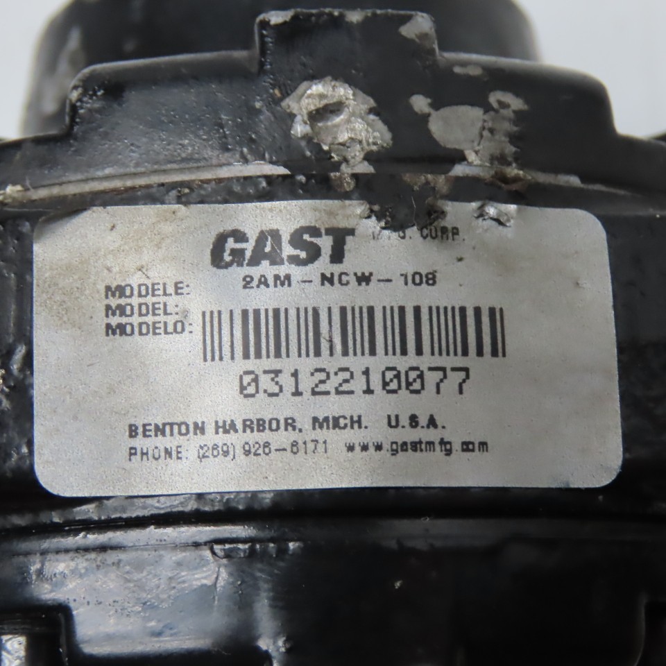 Gast 2AM-NCW-108 Rotary Vane Air Motor 1/2″ Shaft 1/4″ NPT