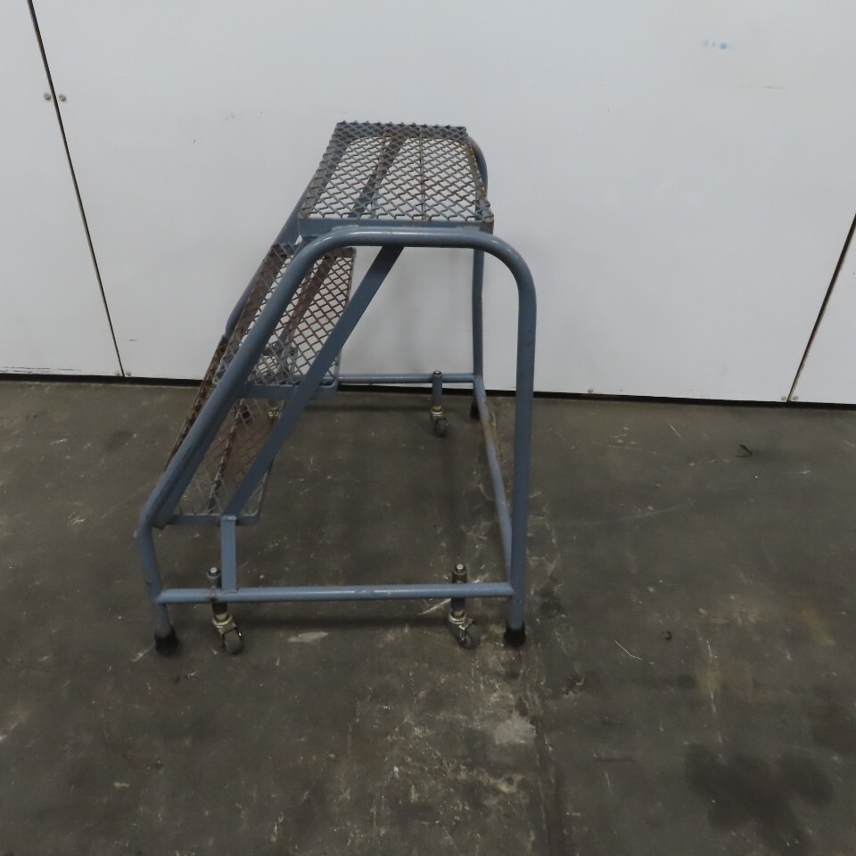 Cotterman 3 Step Steel Rolling Ladder Steps 24″ Wide 30″ Height 450Lb Cap