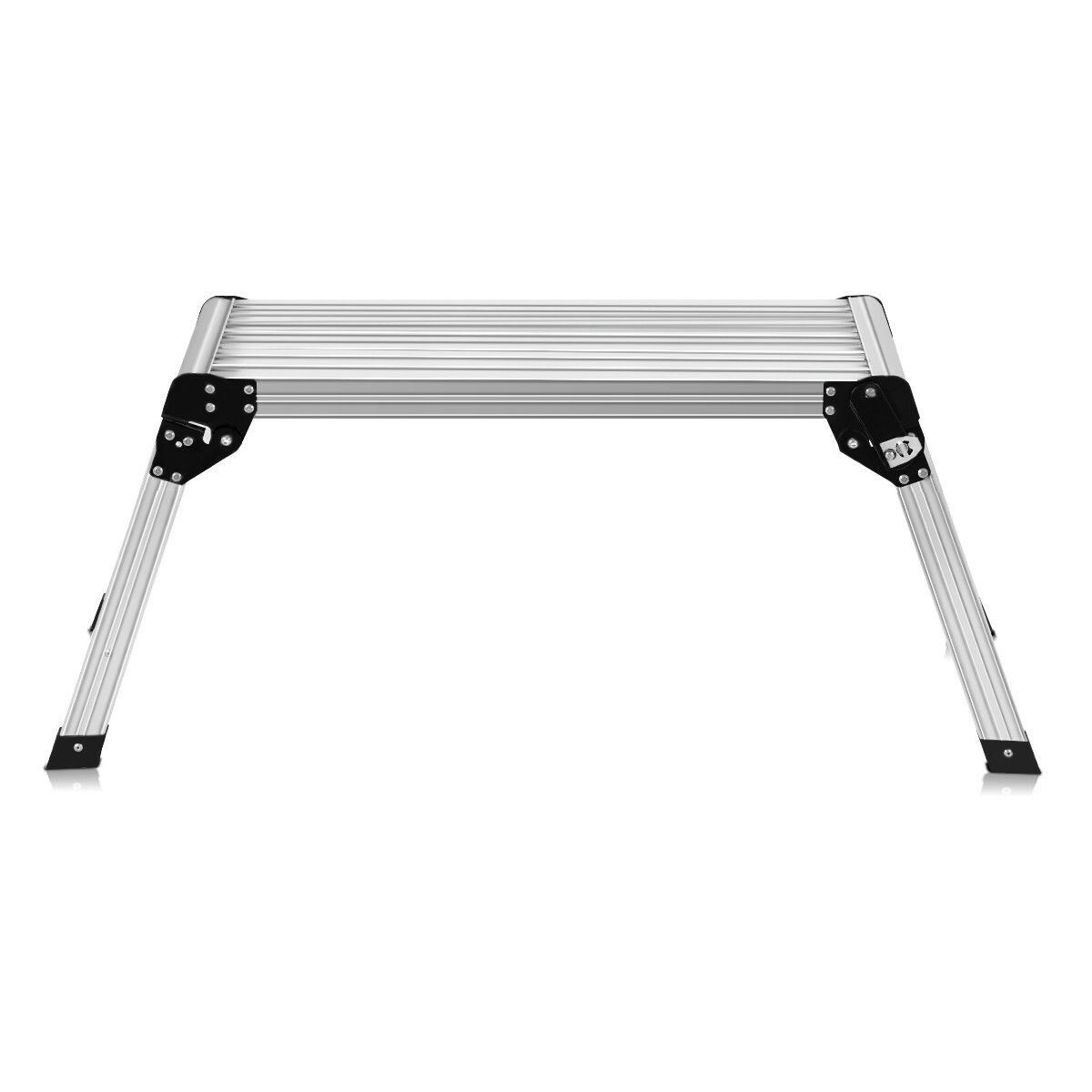 Portable EN131 Folding Aluminum Platform Drywall Step Up Work Bench Stool Ladder