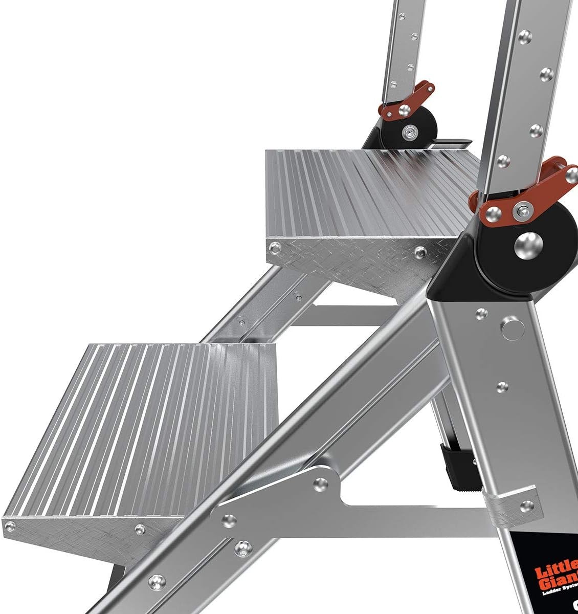 Little Giant Jumbo Step 2-Step Ladder 375lb Type 1AA Silver 11902