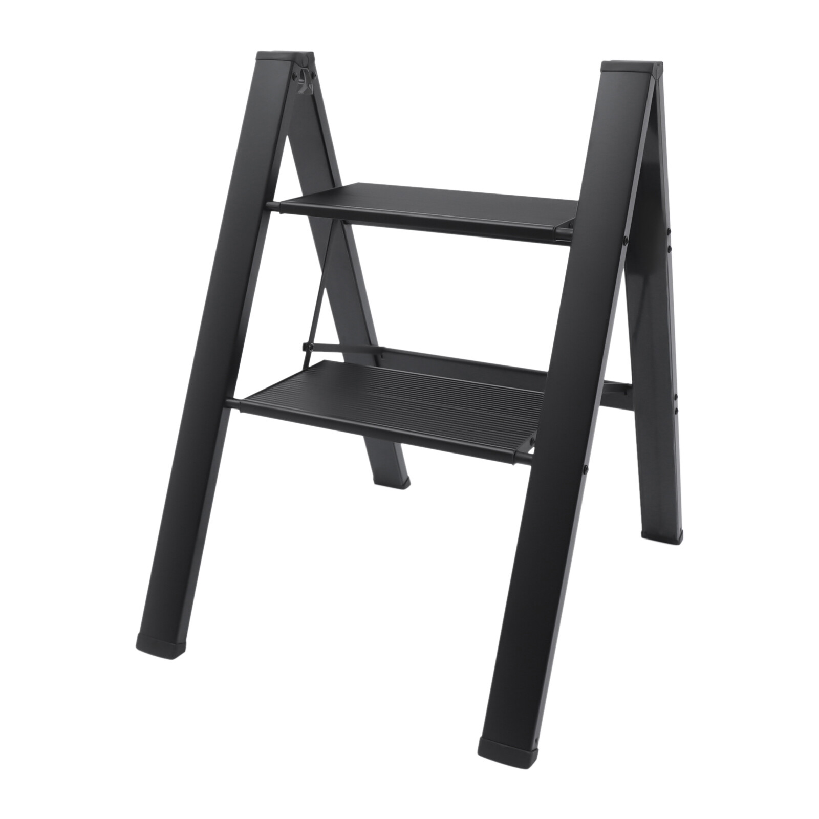 Portable Non-slip 2 Step Ladder Folding Platform Stool 330 lbs Load Heavy Duty